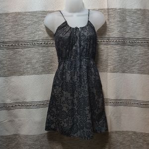 Billabong Black and White Floral Patterned Dress